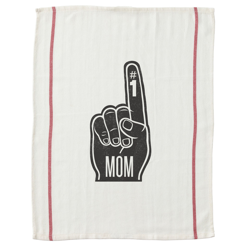 #1 Mom Tea Towel