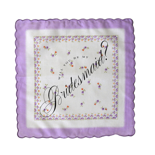 Will You Be My Bridesmaid Handkerchief