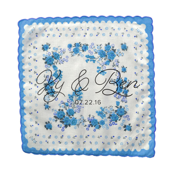 Custom Wedding Handkerchiefs