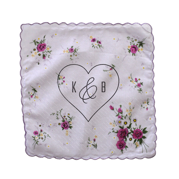 Custom Wedding Handkerchiefs