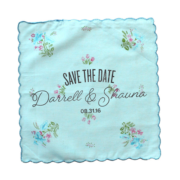 Custom Wedding Handkerchiefs