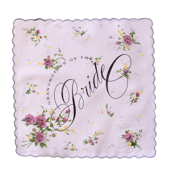 Grandmother of the Bride Handkerchief