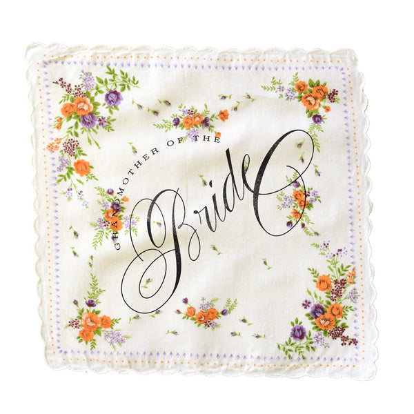 Grandmother of the Bride Handkerchief