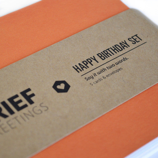 Brief Greetings: Happy Birthday set