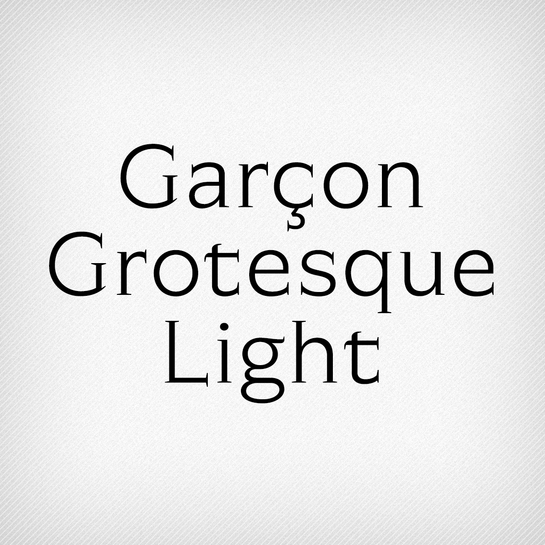 Garçon Grotesque