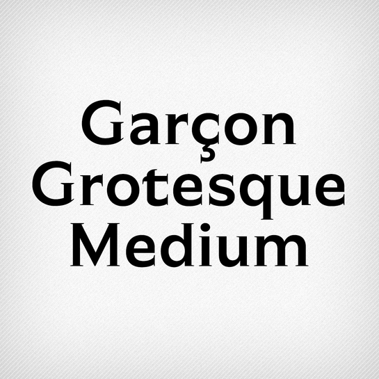 Garçon Grotesque