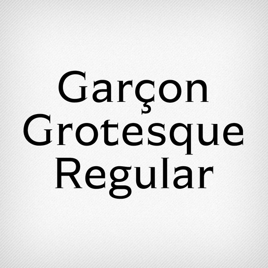 Garçon Grotesque