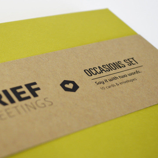 Brief Greetings: Occasions set