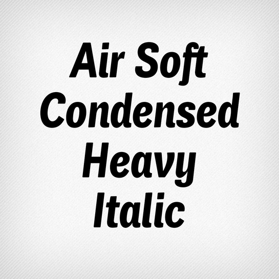 Air Soft Condensed
