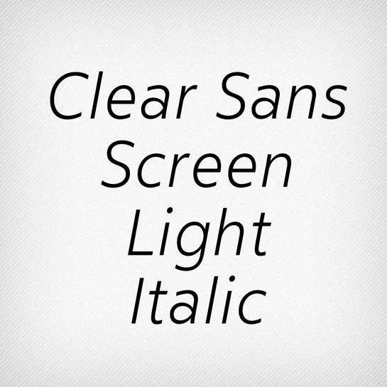 Clear Sans Screen