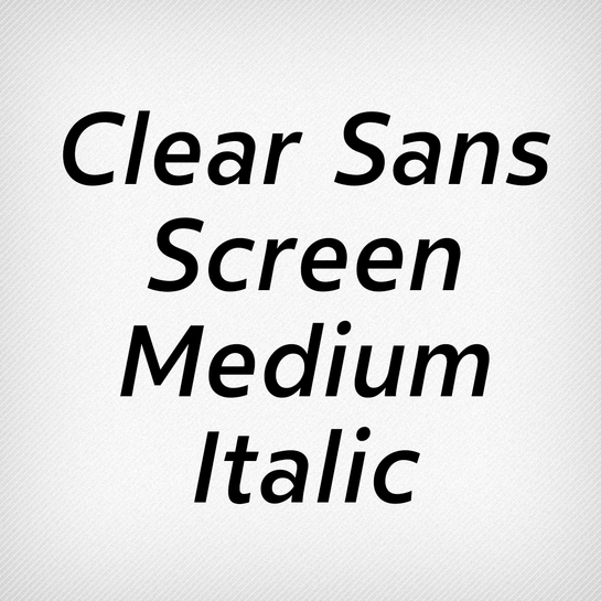 Clear Sans Screen