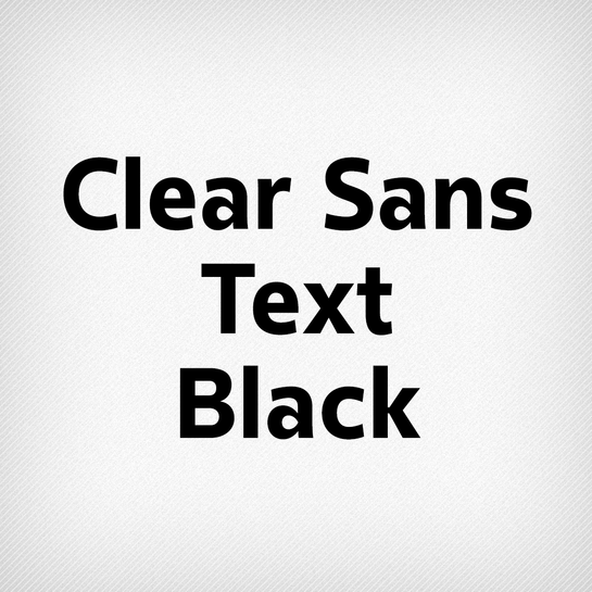 Clear Sans Text
