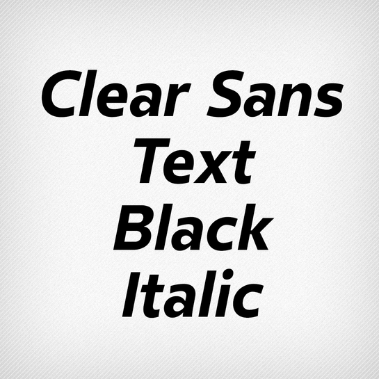 Clear Sans Text