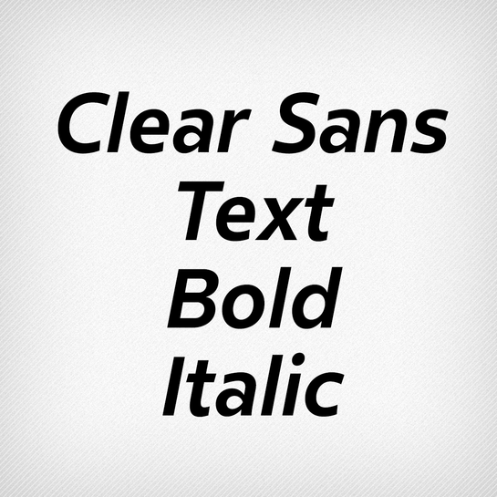 Clear Sans Text