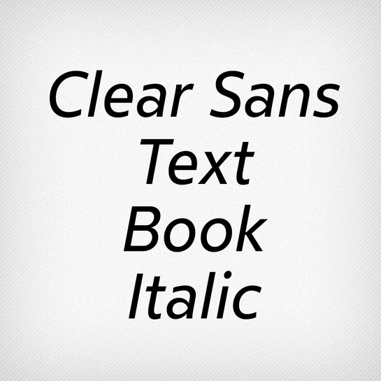 Clear Sans Text