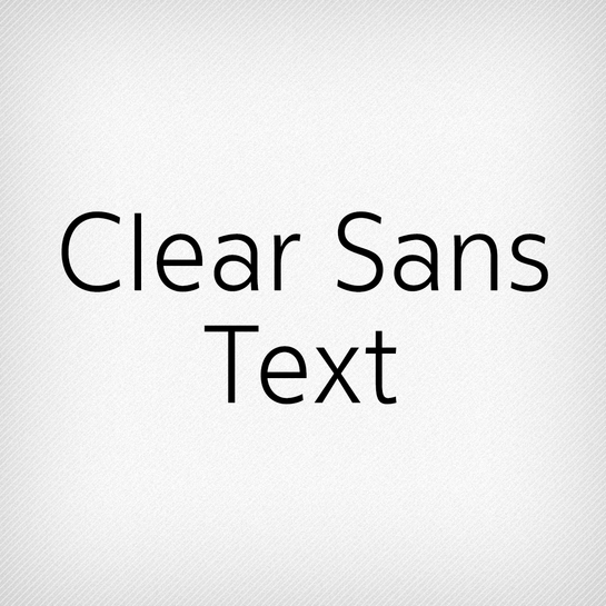 Clear Sans Text