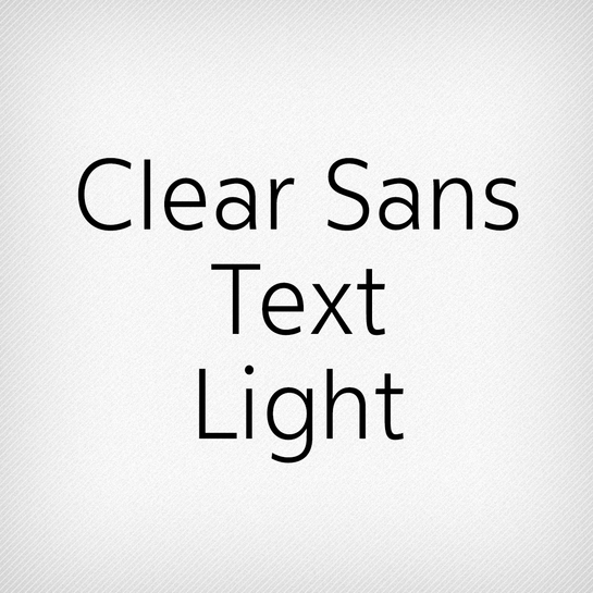 Clear Sans Text