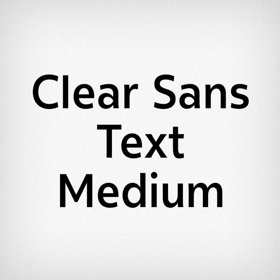 Clear Sans Text