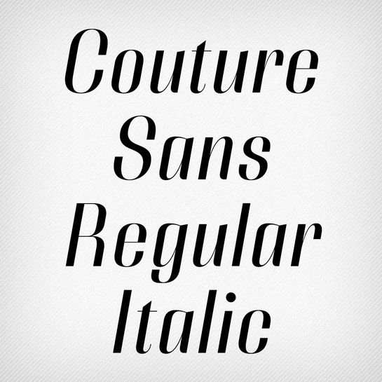 Couture Sans