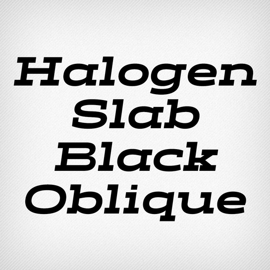 Halogen Slab
