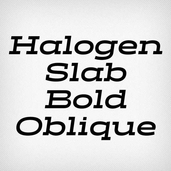 Halogen Slab