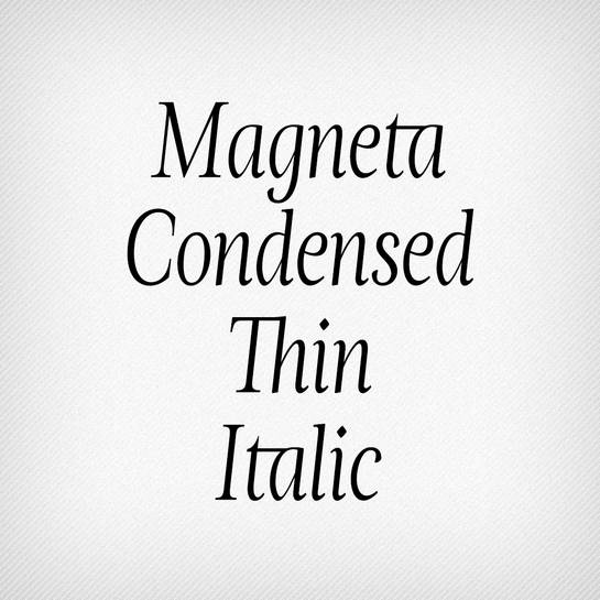 Magneta Condensed