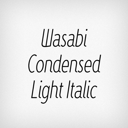 Wasabi Condensed