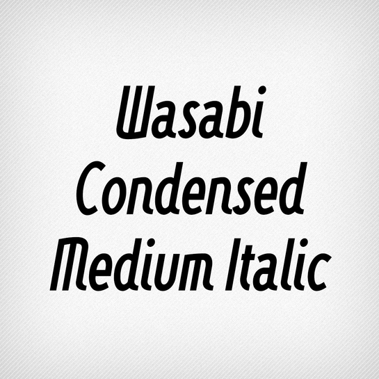 Wasabi Condensed