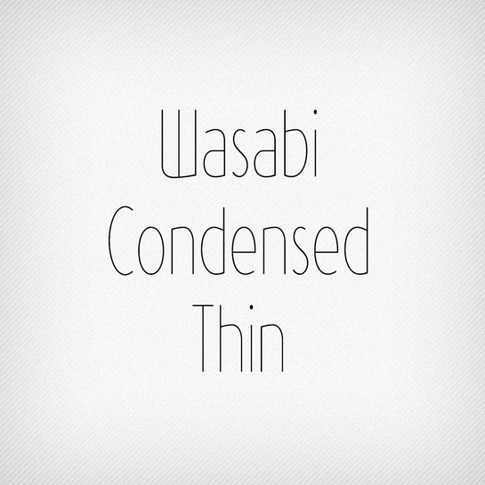 Wasabi Condensed