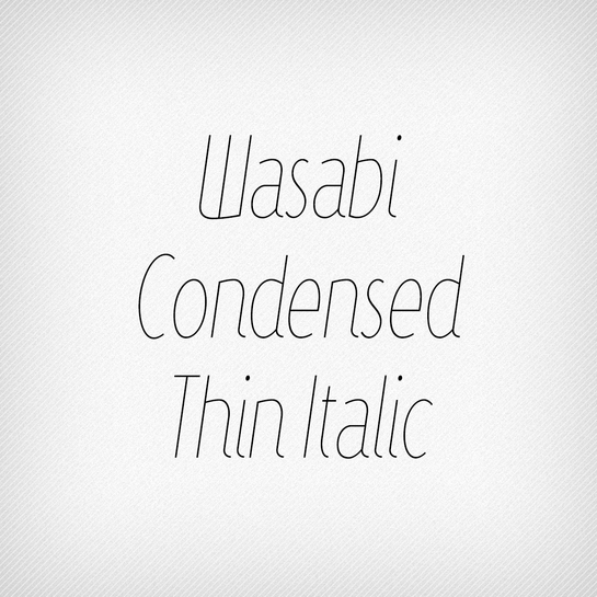 Wasabi Condensed