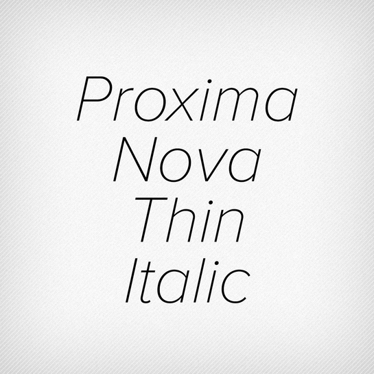 Proxima Nova