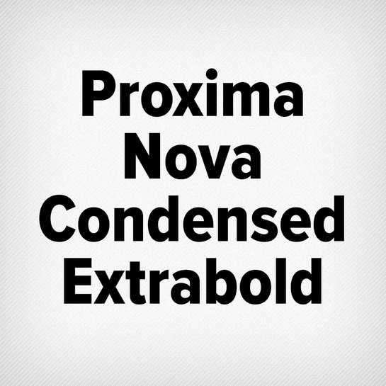 Proxima Nova Condensed