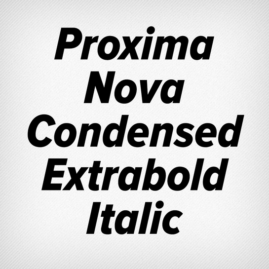 Proxima Nova Condensed