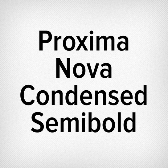 Proxima Nova Condensed