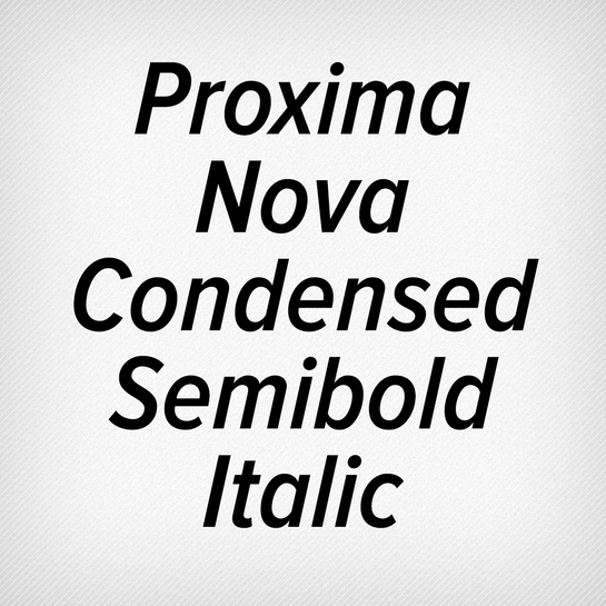 Proxima Nova Condensed